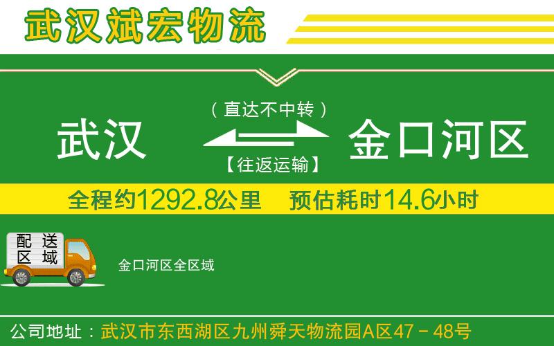 武汉到金口河区货运公司