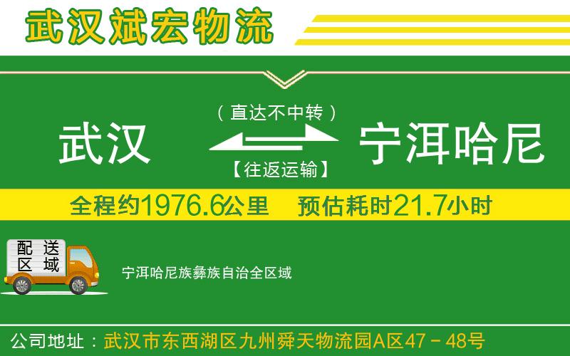 武汉到宁洱哈尼族彝族自治货运公司